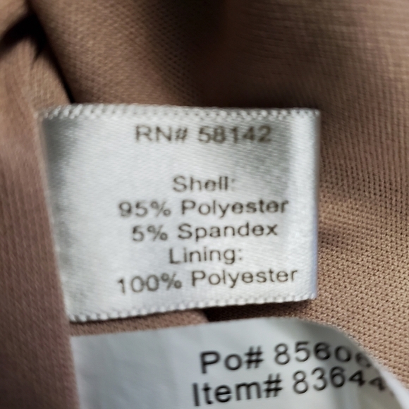 Muse Boston Proper Tan Coral Color Block Dress 0 - Picture 7 of 9